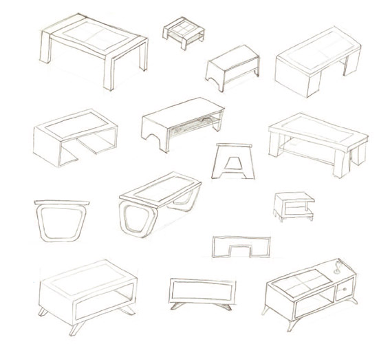 Coffee Table Drawing at GetDrawings | Free download