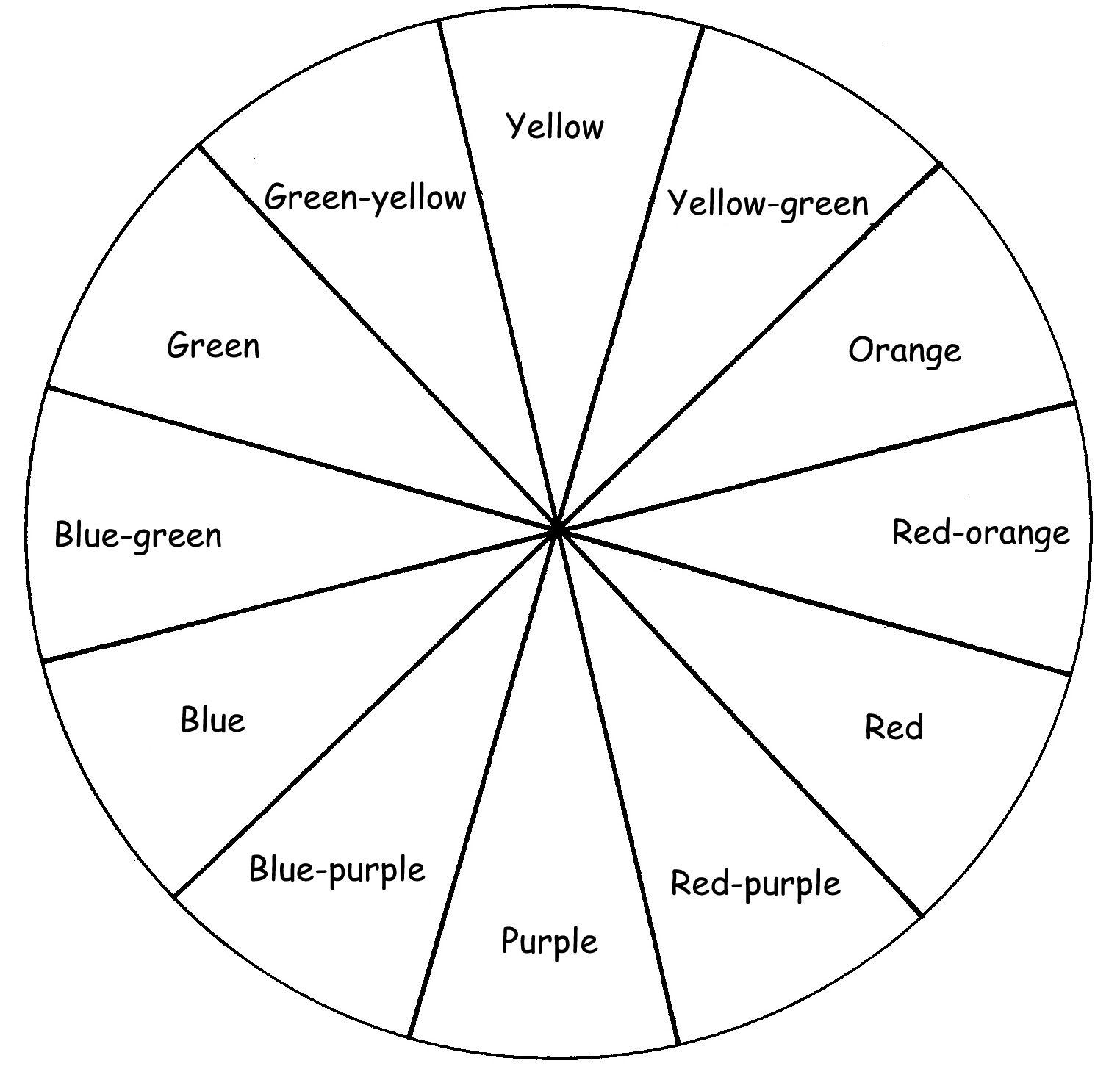 Color Wheel Drawing At GetDrawings Free Download