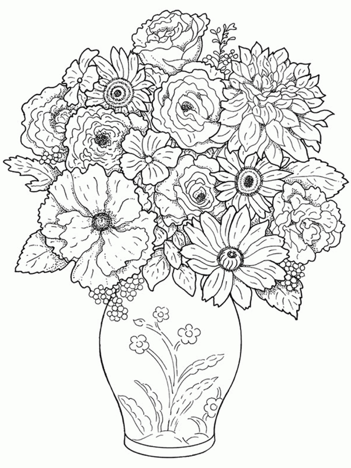 Colour Drawing Pictures Of Flowers at GetDrawings | Free download