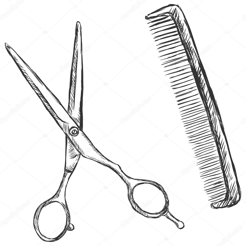 Ножницы парикмахерские карандашом
