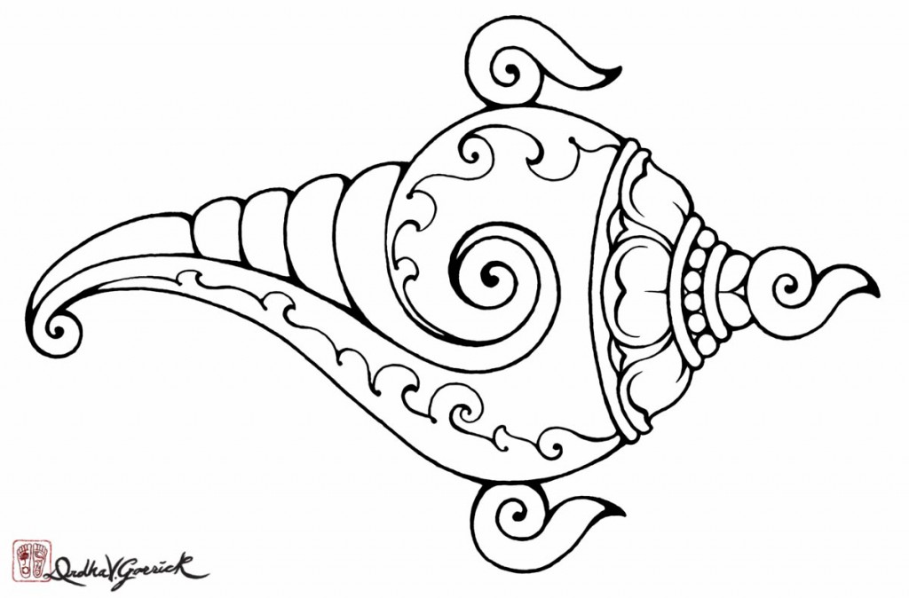 Conch Drawing at GetDrawings | Free download