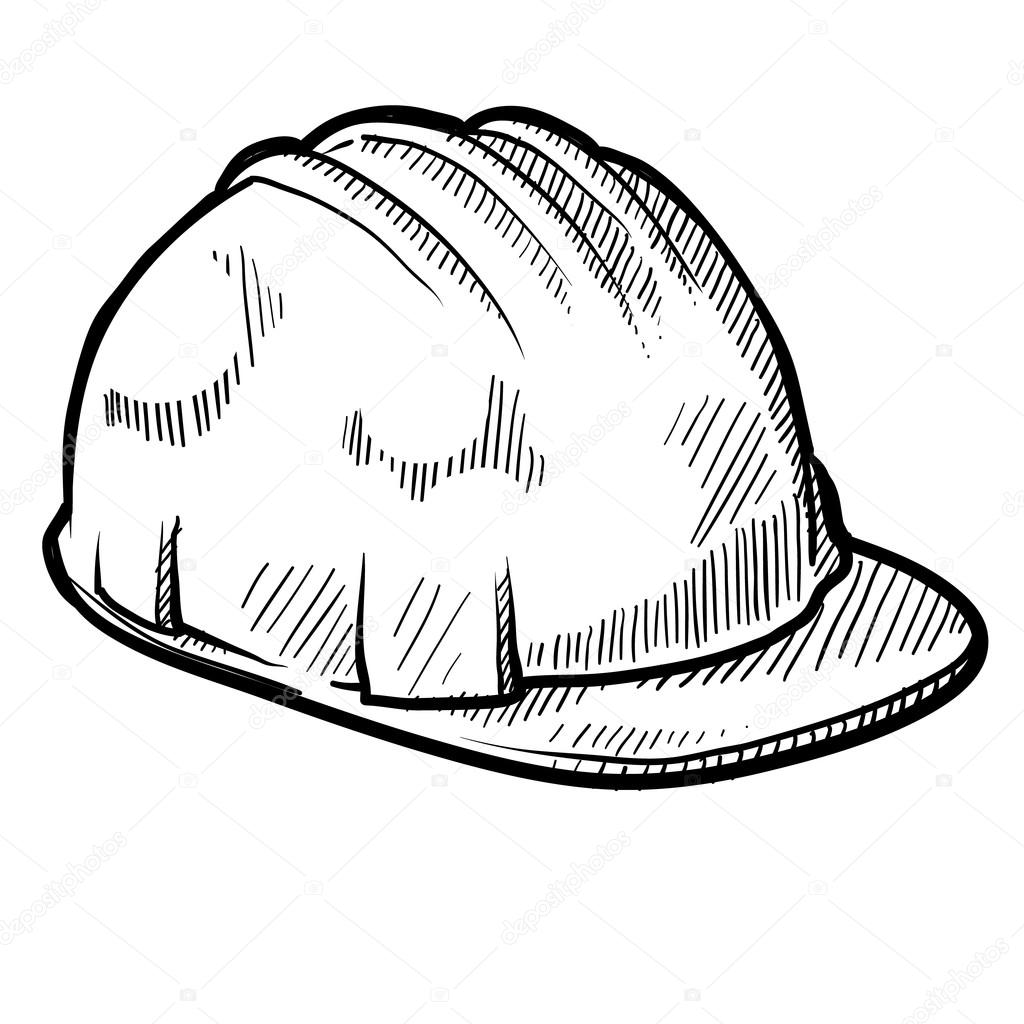 Construction Hat Drawing at GetDrawings | Free download