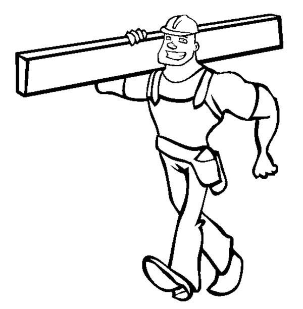 50+ Coloring Pages Of Construction Workers PNG