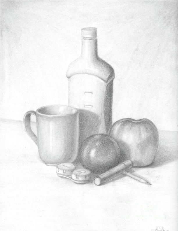 sketch still life drawing