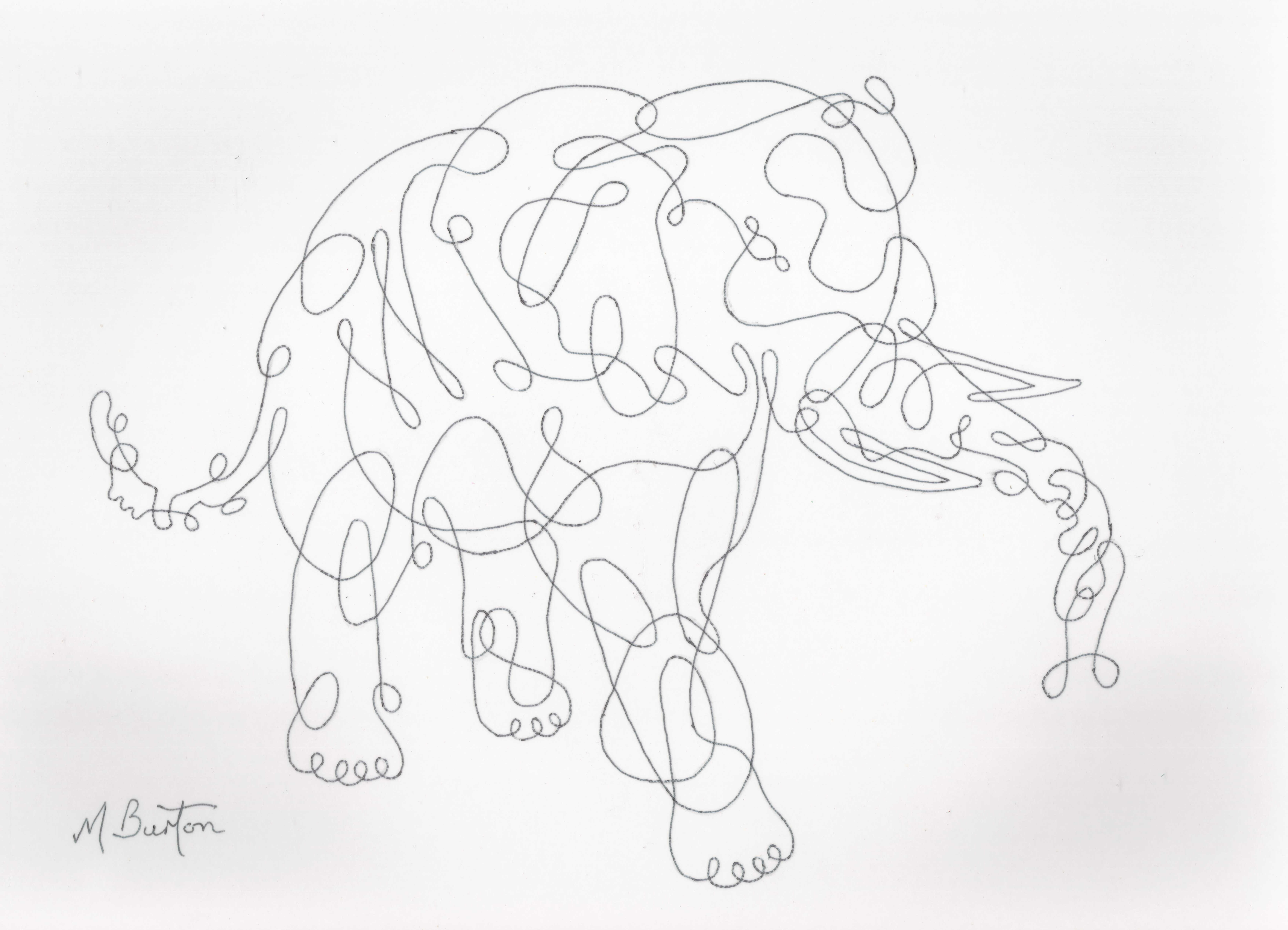 Continuous Contour Line Drawing at GetDrawings | Free download