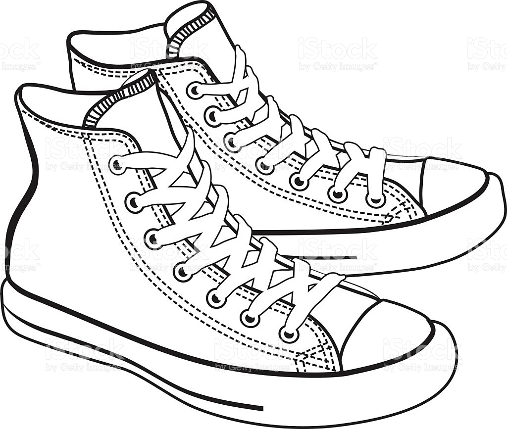 How To Draw Converse Shoes From The Front