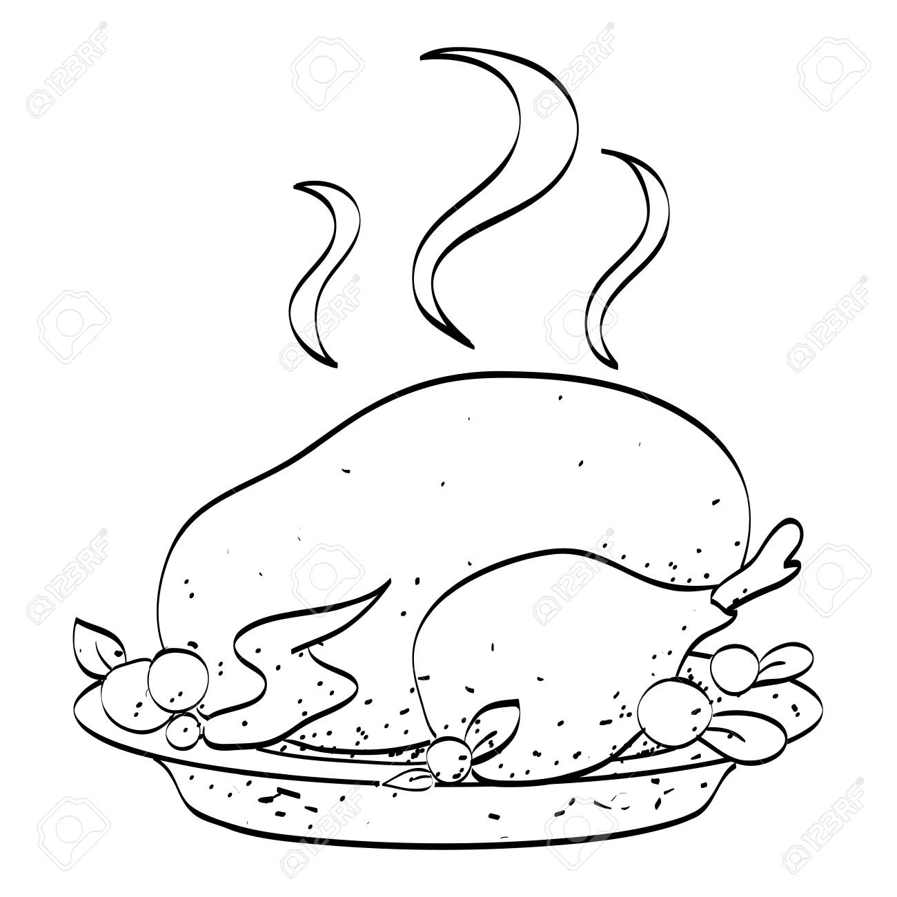 Cooked Turkey Drawing at GetDrawings Free download