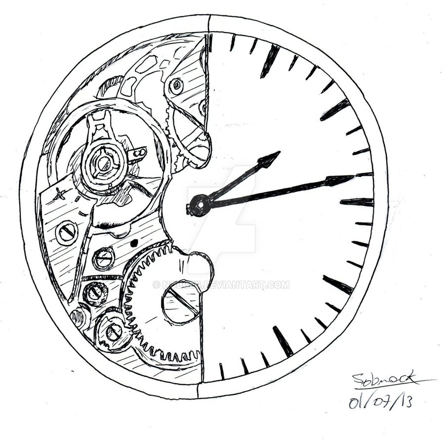 Cool Clock Drawing at GetDrawings Free download