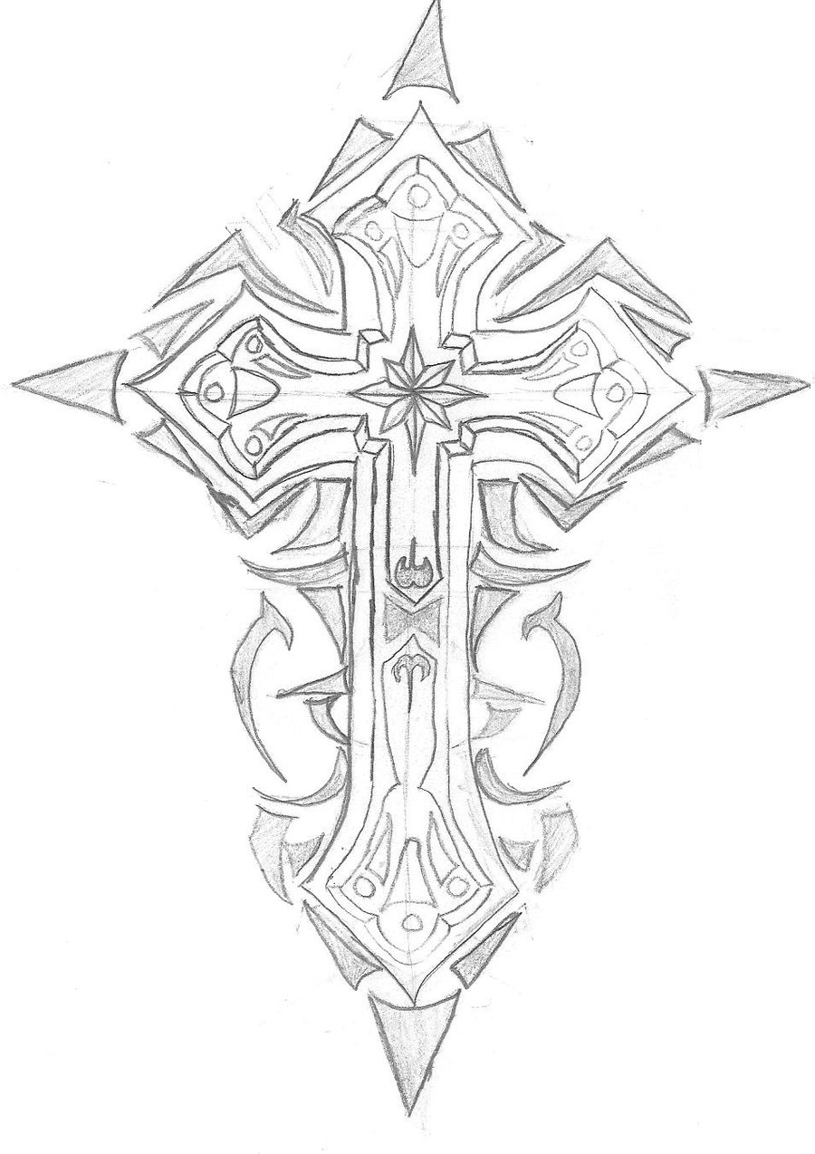Cool Crosses Drawing at GetDrawings | Free download