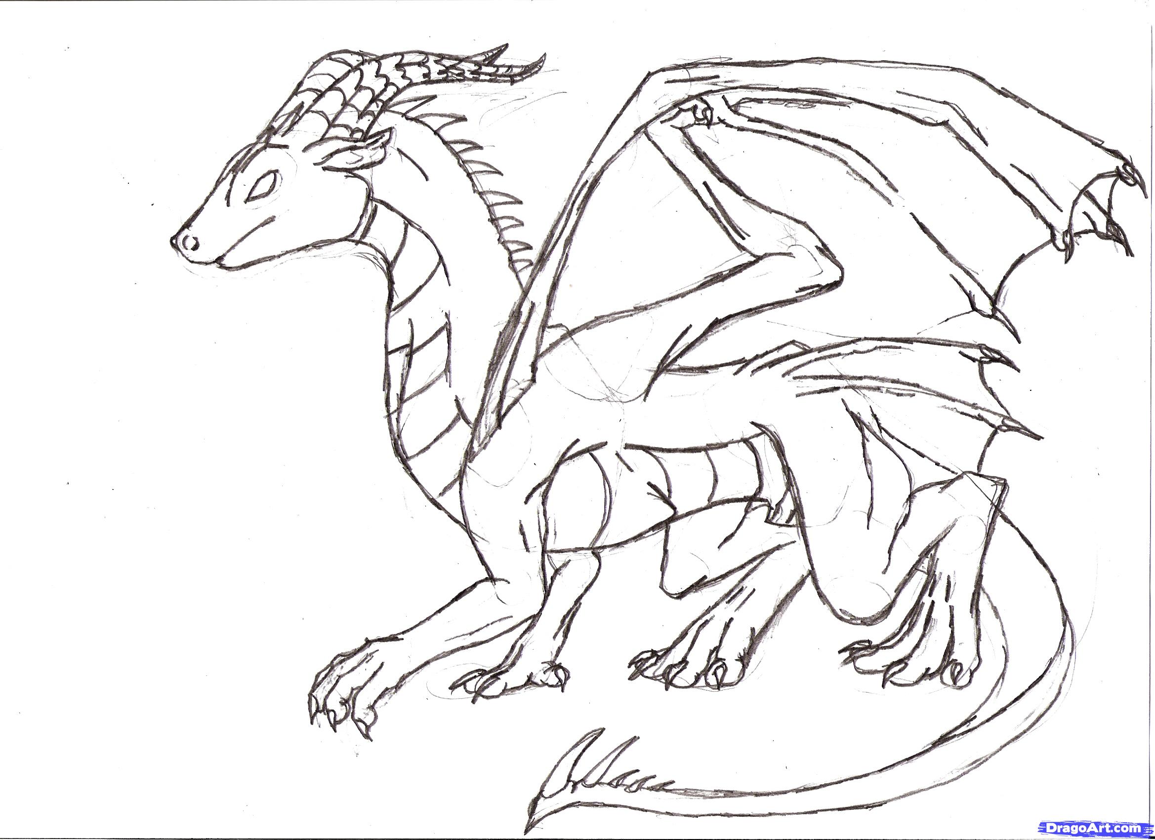 Cool Dragon Drawing at GetDrawings Free download
