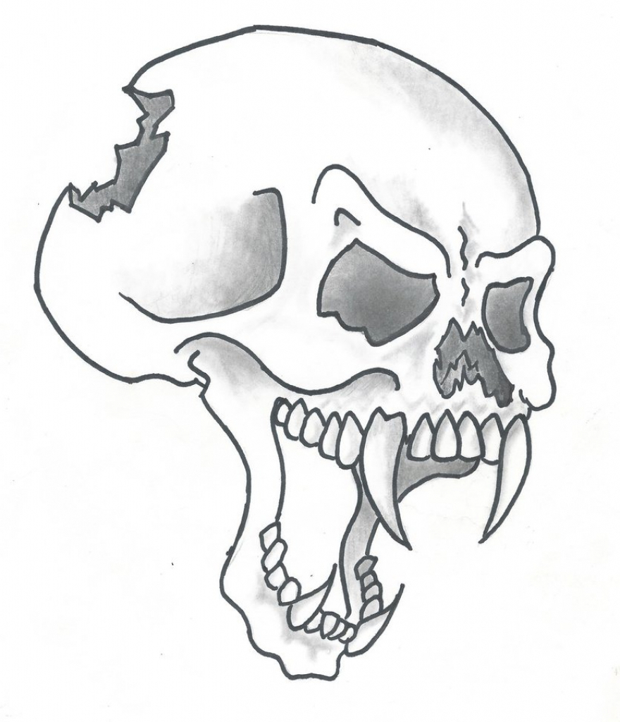 Cool Drawing Of Skulls At Getdrawings Free Download