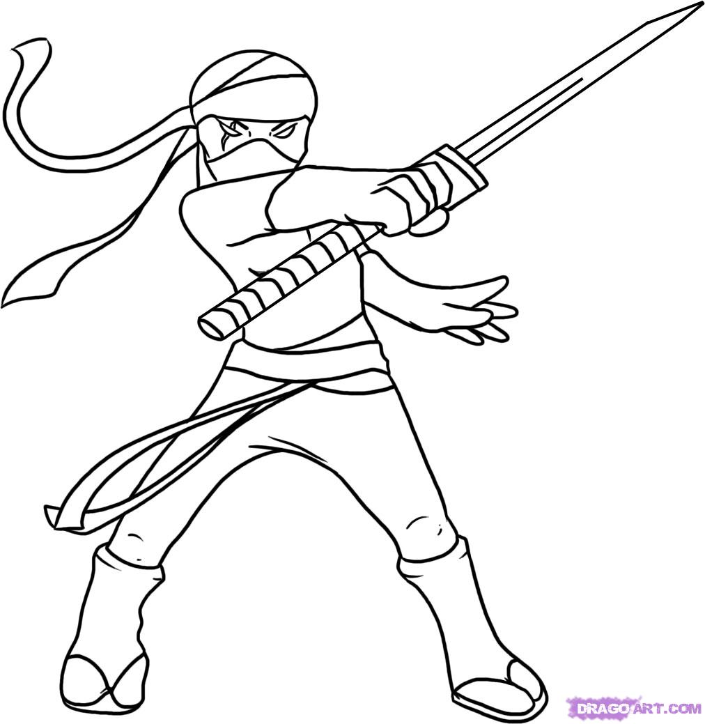 Cool Ninja Drawing at GetDrawings | Free download