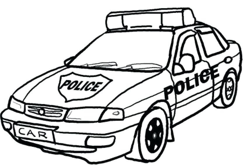 cop car drawings