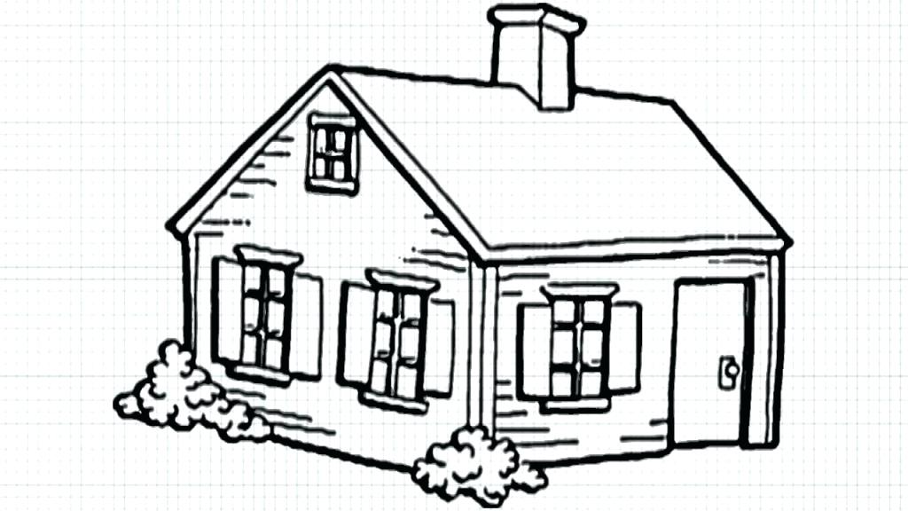 Cottage Drawing at GetDrawings | Free download