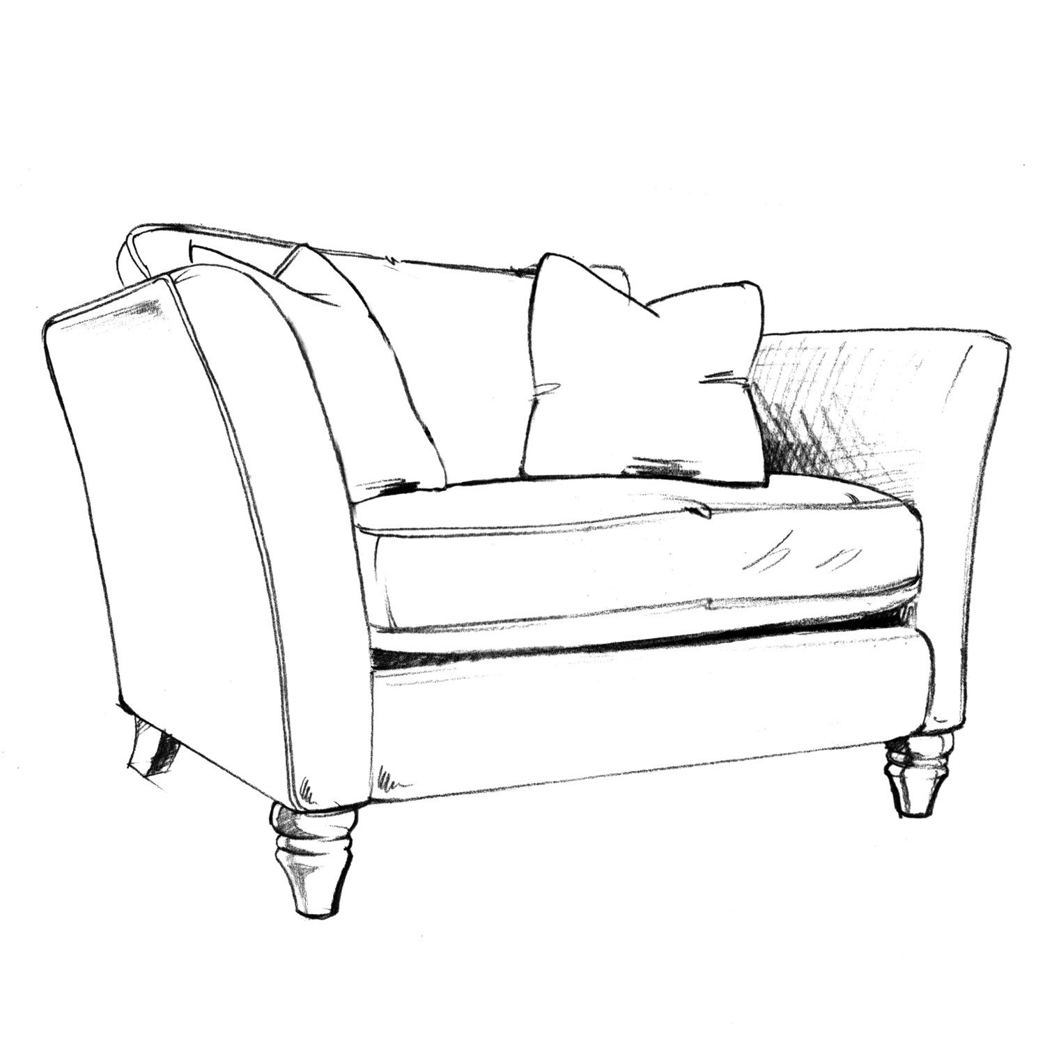 Couch Drawing at GetDrawings Free download