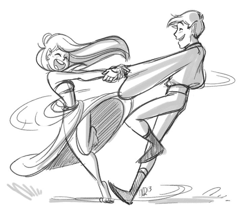 Couple Dancing Drawing at GetDrawings | Free download