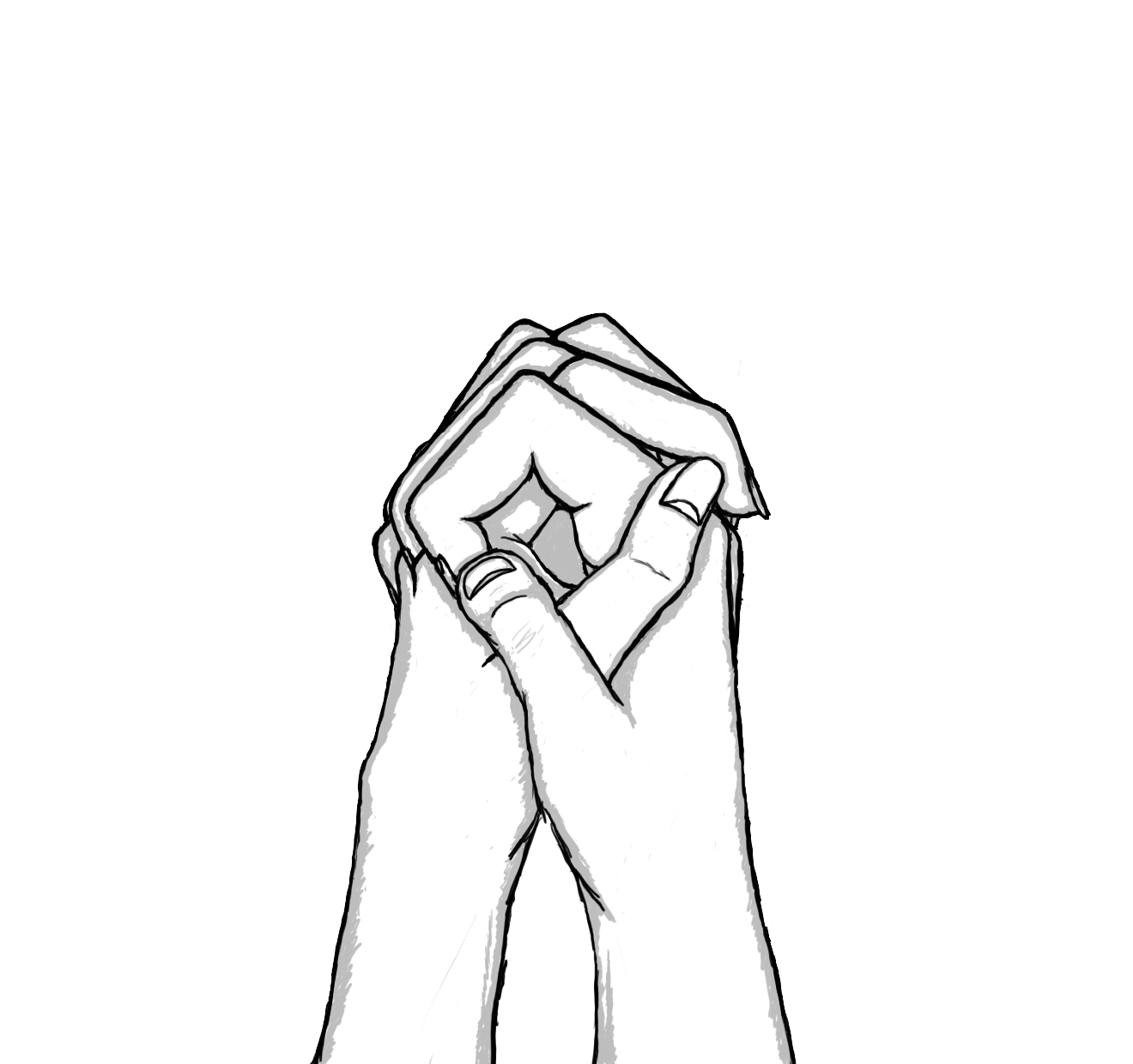 Couples Holding Hands Drawing At Getdrawings Free Download 2417