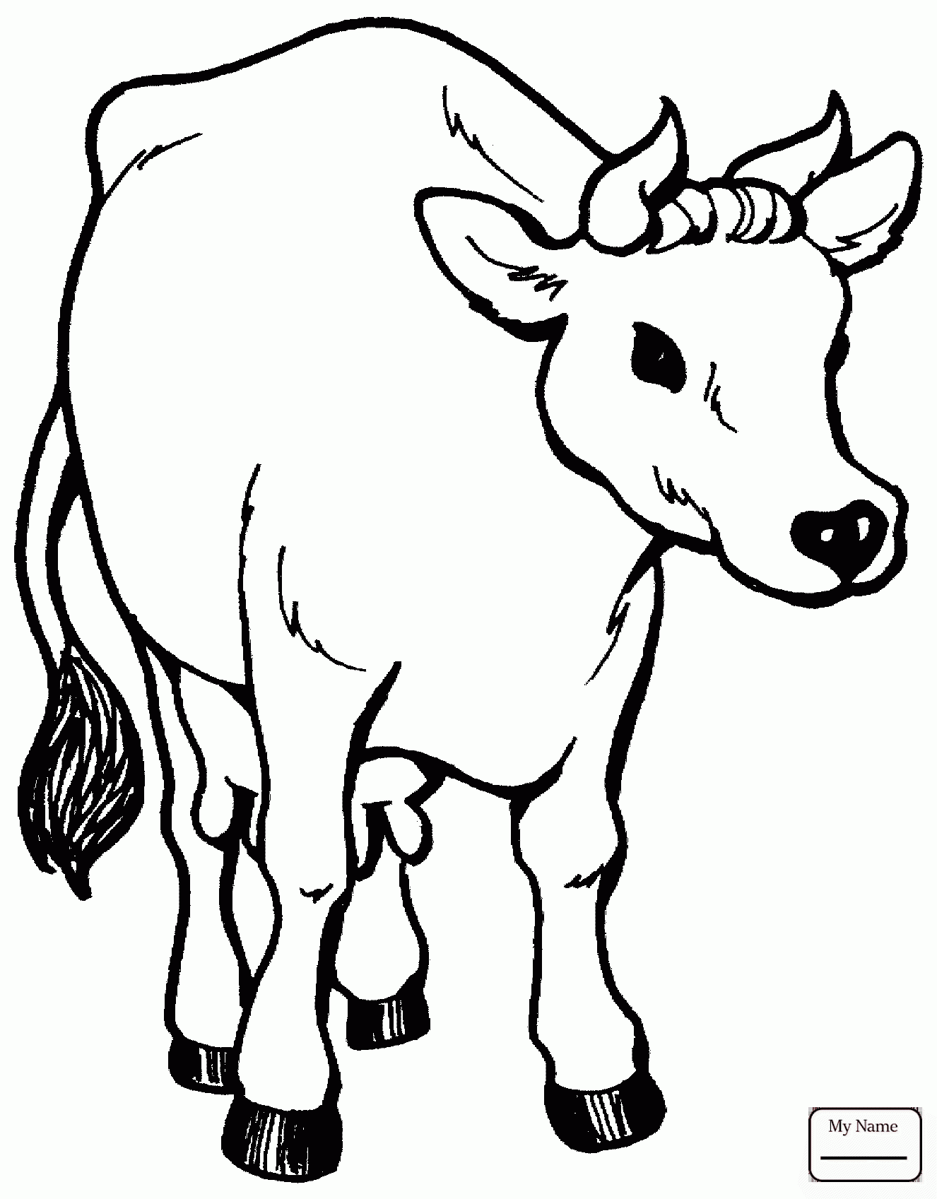 Cow Drawing For Kids At Getdrawings | Free Download