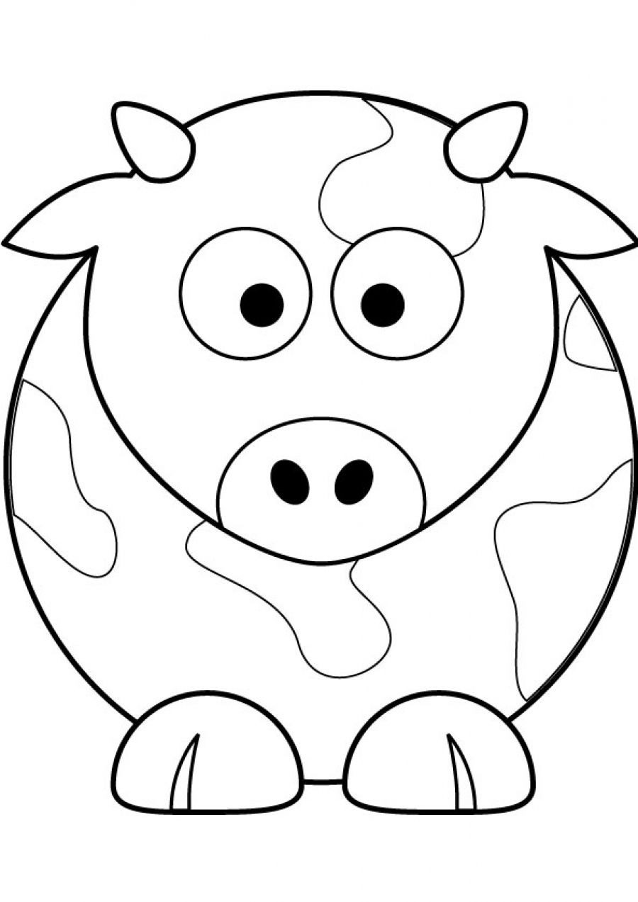 Cow Drawing Simple at GetDrawings | Free download