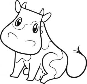 cow images drawing 1