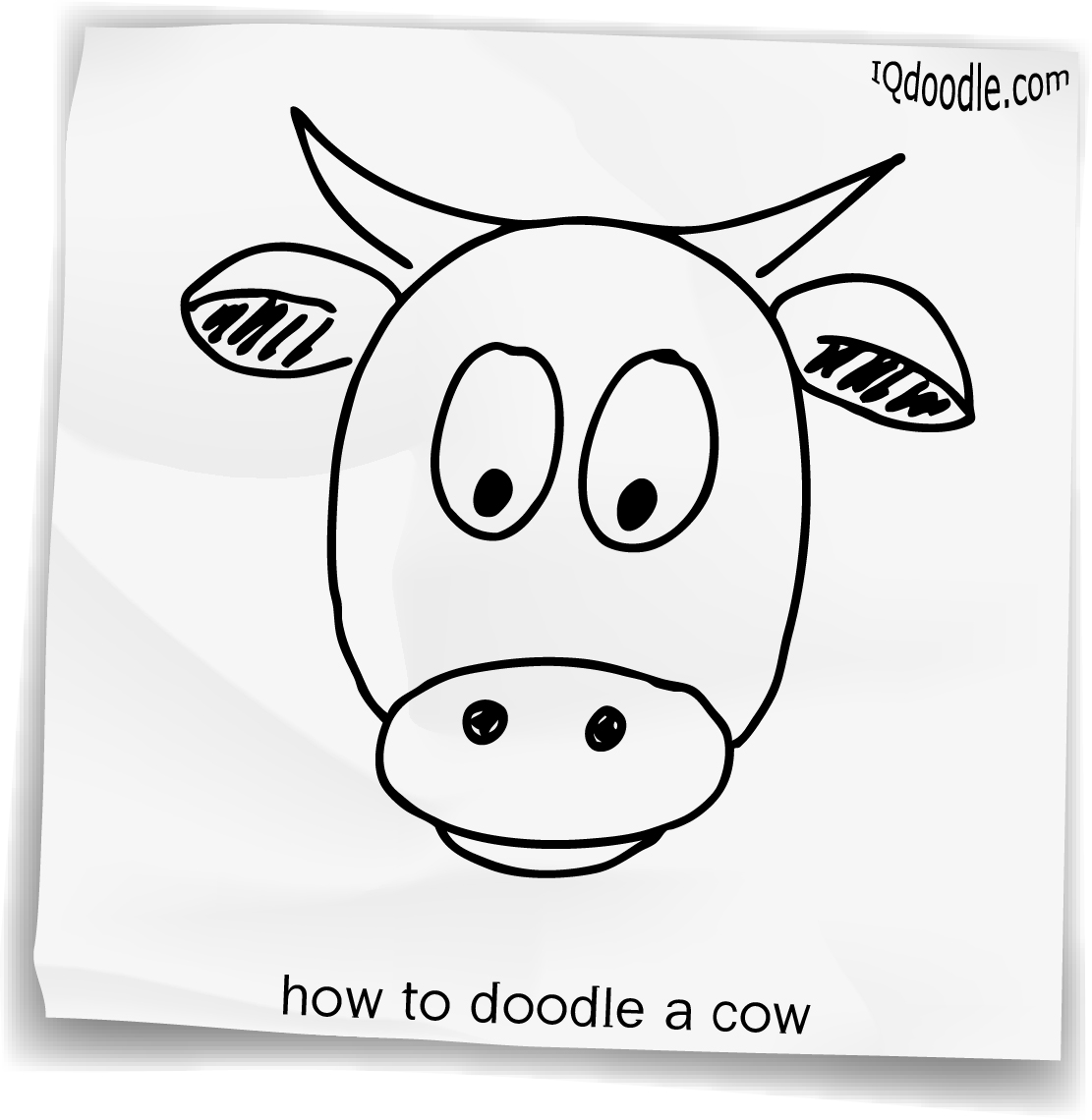 cow simple drawing