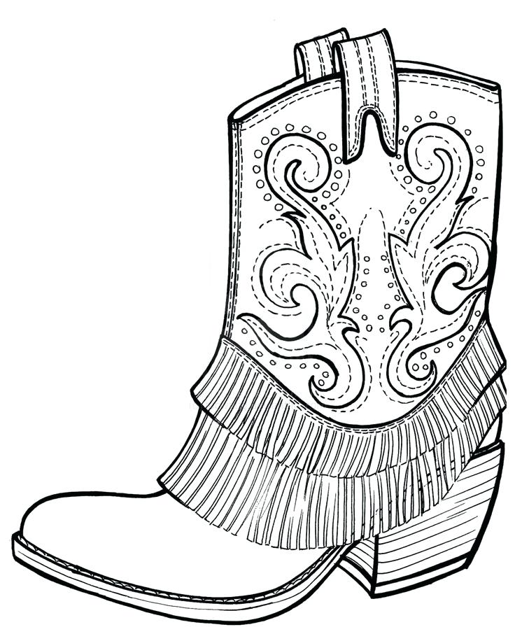 Cowboy Boots And Hat Drawing at GetDrawings | Free download