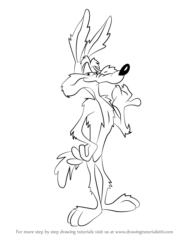 612x792 Learn How To Draw Wile E. Coyote From Looney Tunes (Looney Tunes.