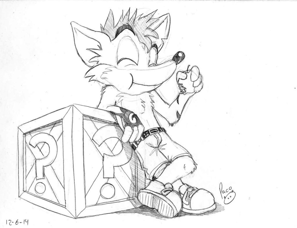 Crash Bandicoot Drawing at GetDrawings | Free download