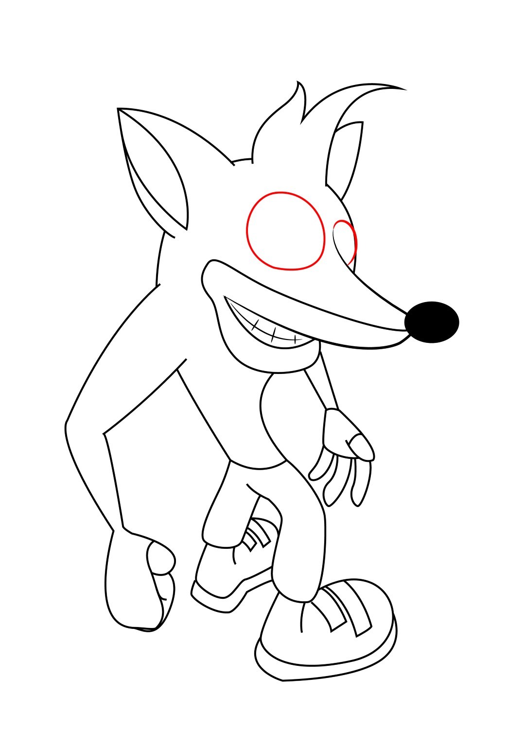 Crash Bandicoot Drawing at GetDrawings | Free download