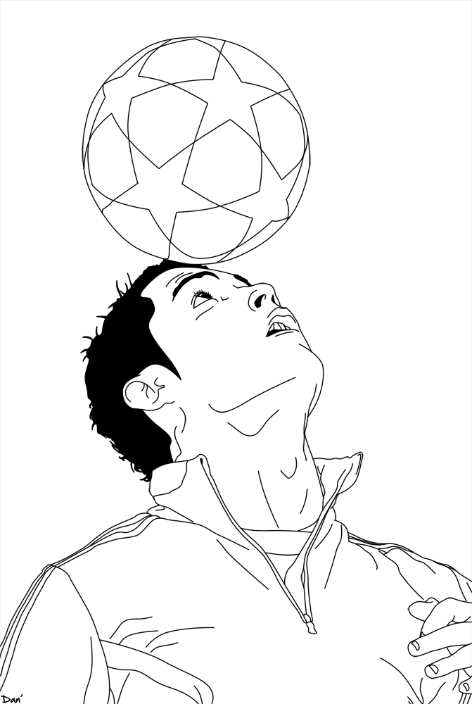 Cristiano Ronaldo Drawing at GetDrawings | Free download