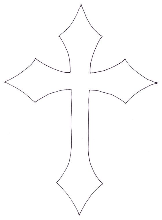 Cross With Banner Drawing At GetDrawings Free Download