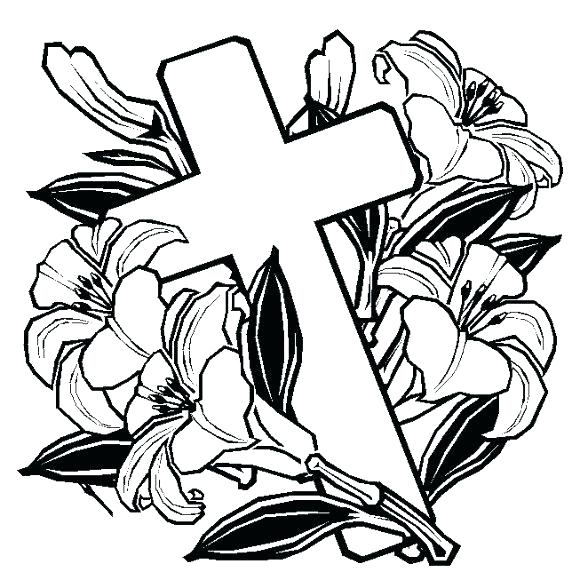 Crosses With Flowers Drawing at GetDrawings Free download