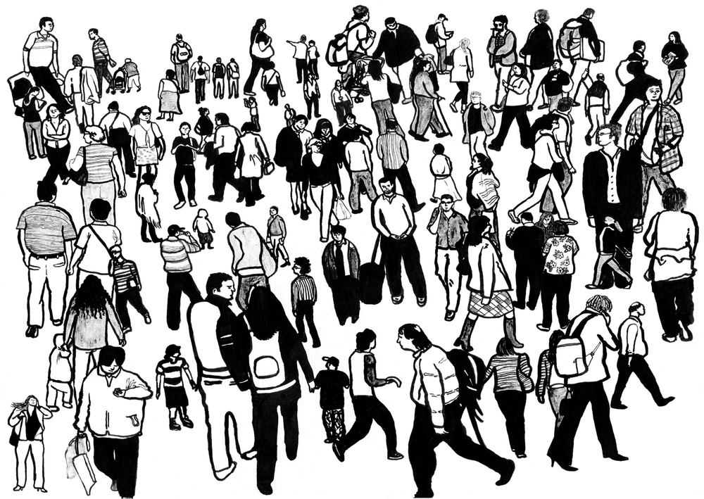 Crowd Drawing at GetDrawings Free download