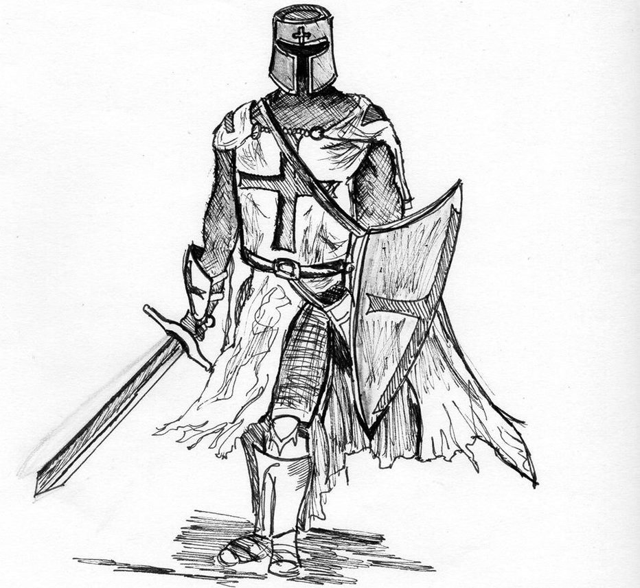 Crusader Drawing at GetDrawings | Free download