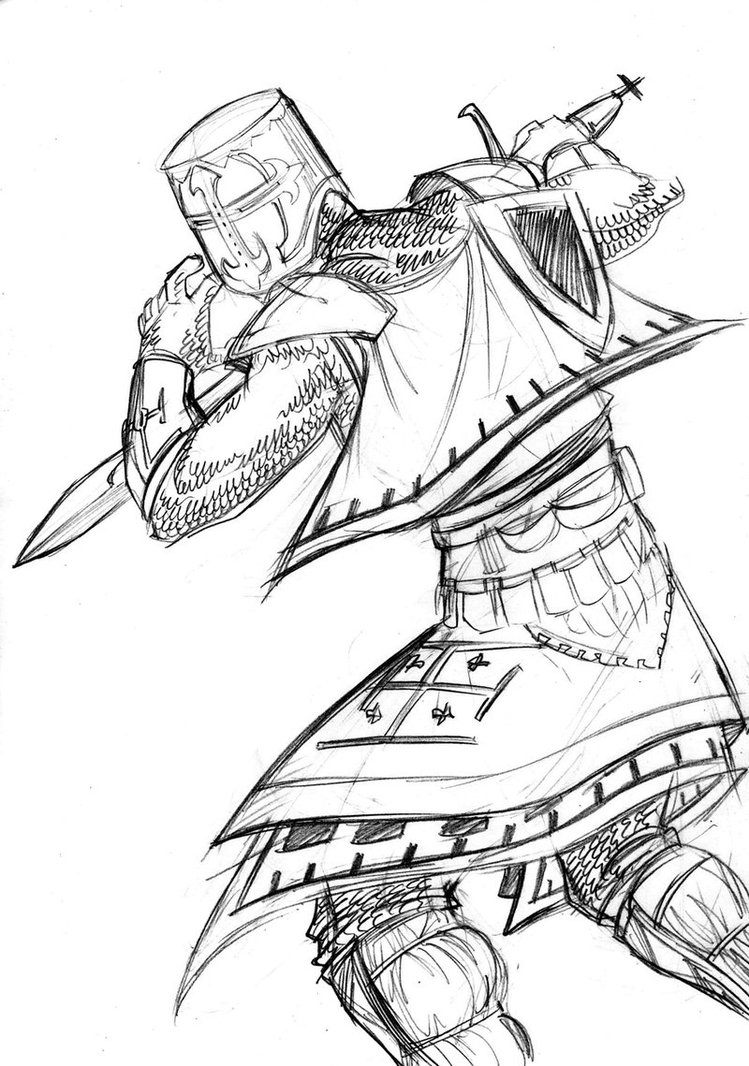 Crusader Drawing at GetDrawings | Free download