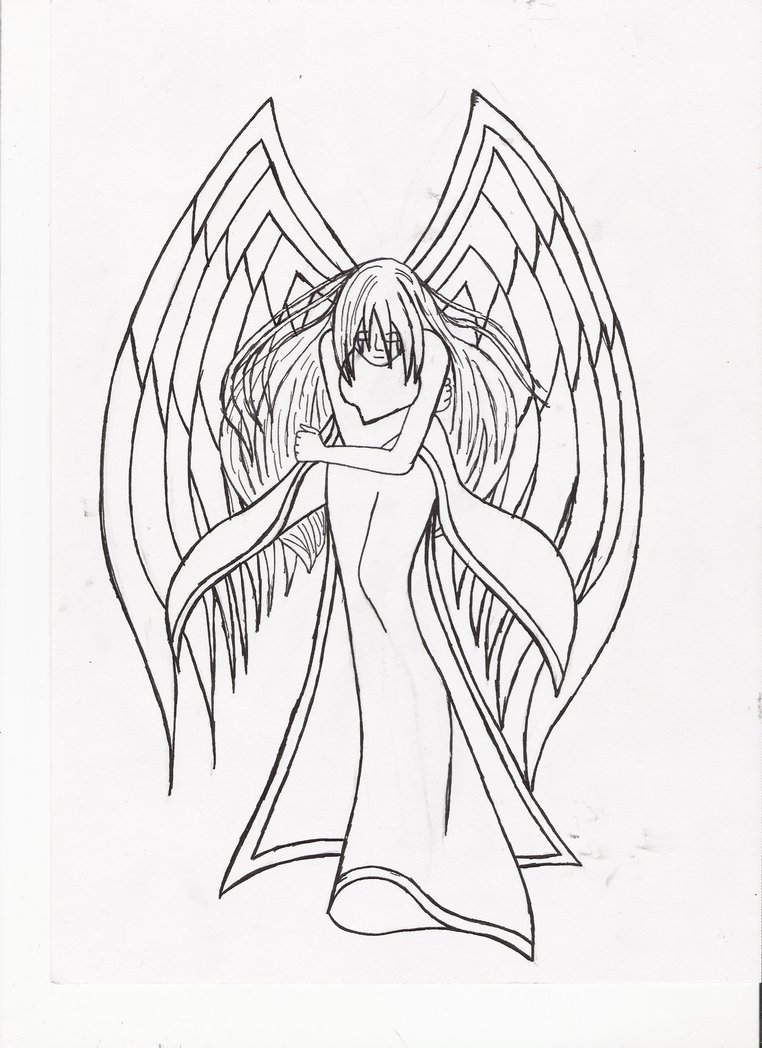 Crying Angel Drawing at GetDrawings | Free download