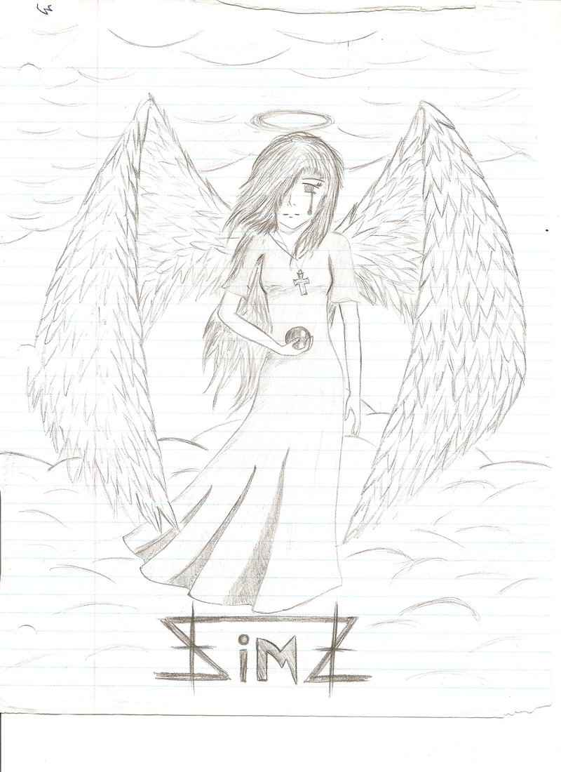 Crying Angel Drawing at GetDrawings | Free download