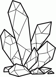 Crystal Cluster Drawing at GetDrawings | Free download