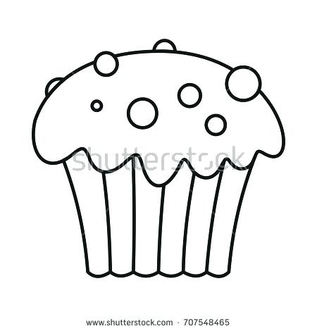 Cupcake Drawing Outline at GetDrawings | Free download