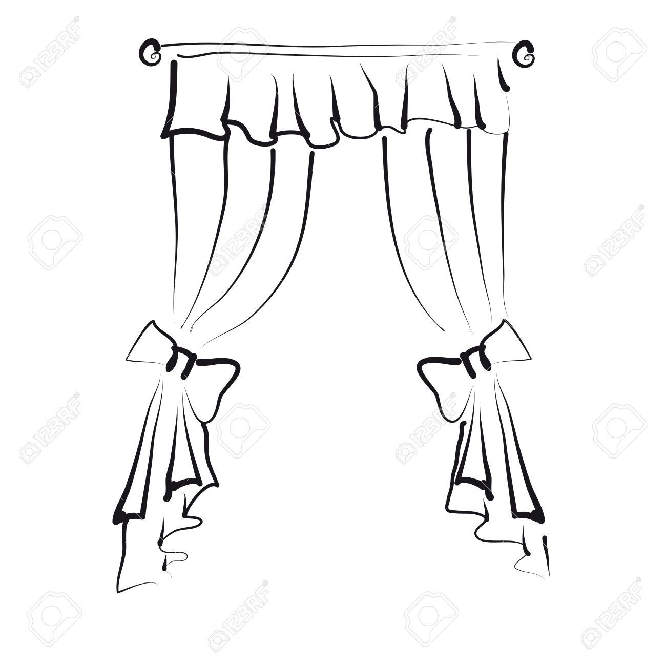 curtains-drawing-at-getdrawings-free-download