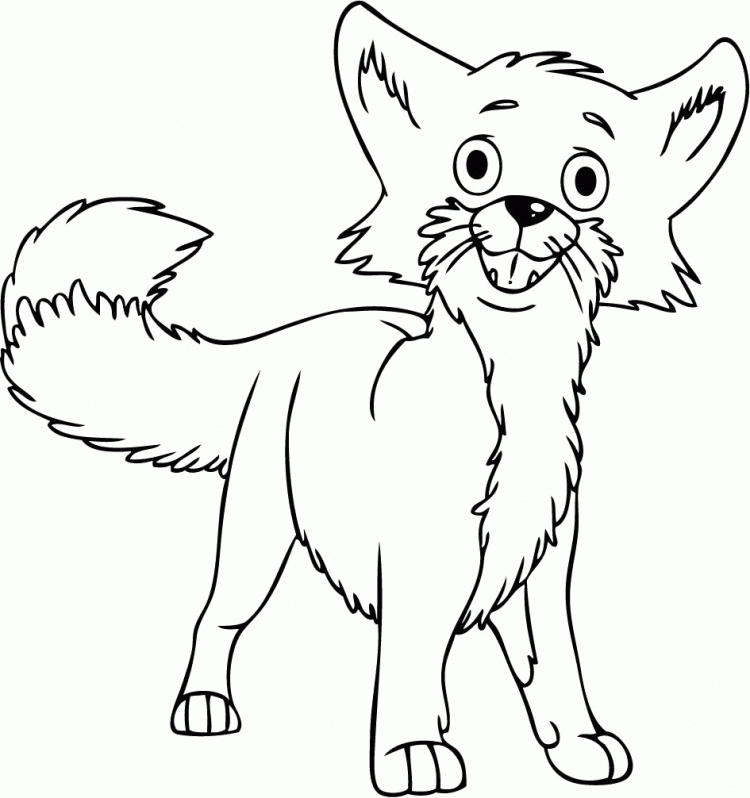 Cute Baby Fox Drawing at GetDrawings | Free download