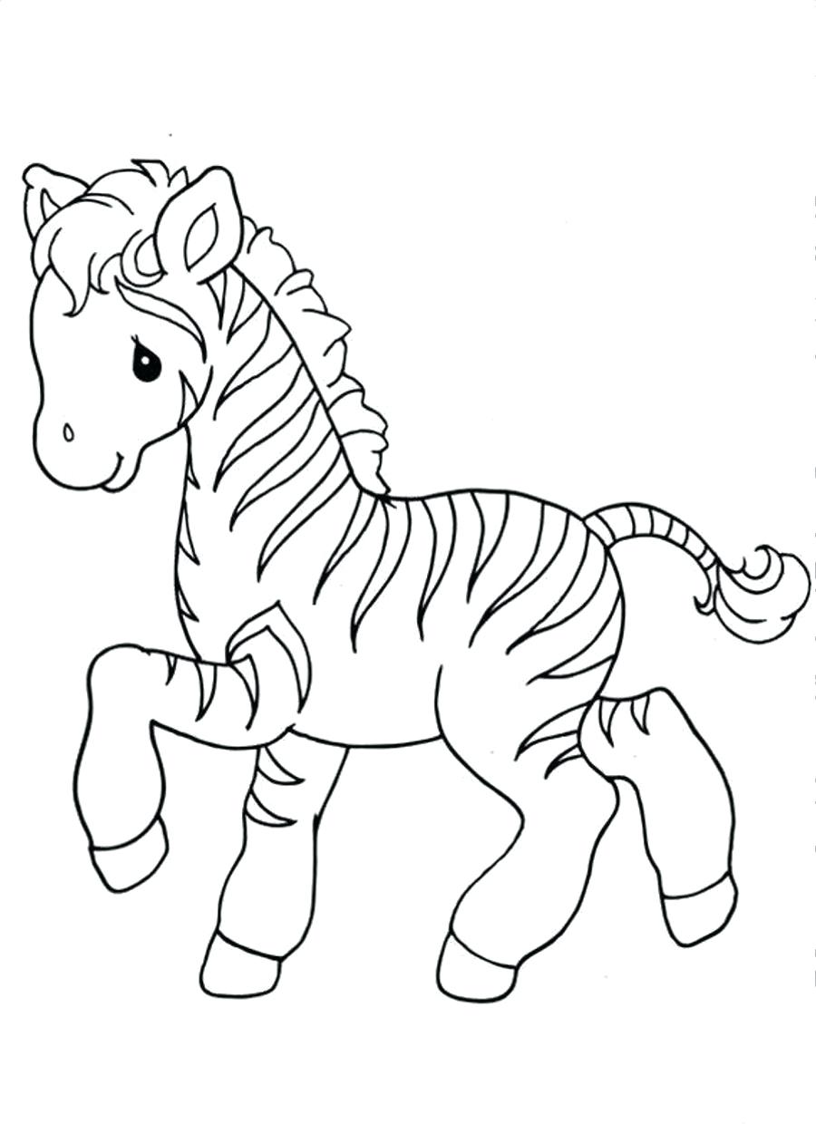 302 Simple Baby Zebra Coloring Pages 