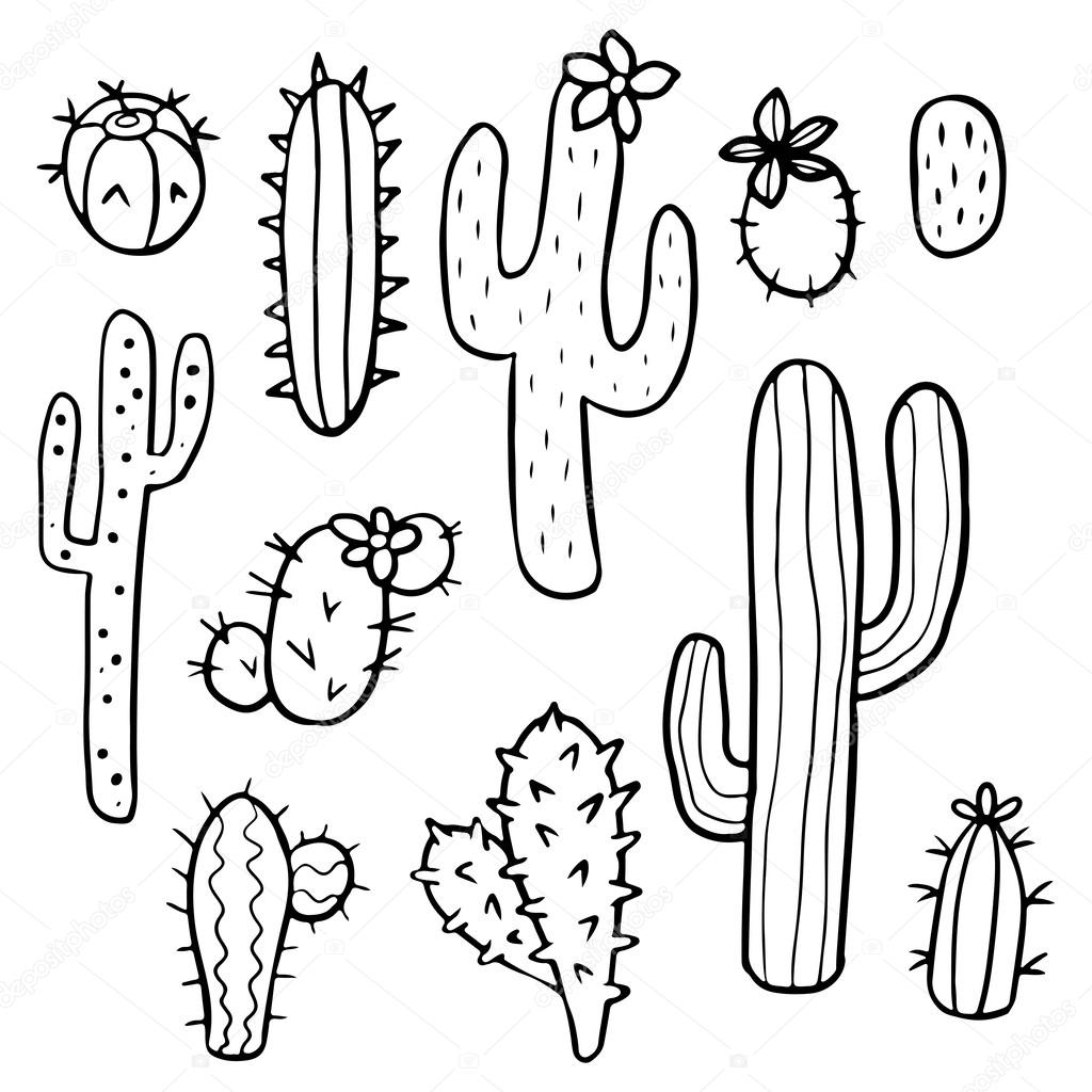 Cute Cactus Drawing at GetDrawings | Free download