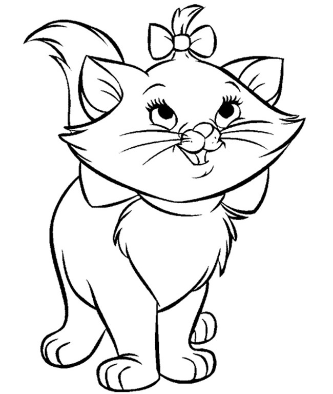 Cute Cat Cartoon Drawing at GetDrawings | Free download