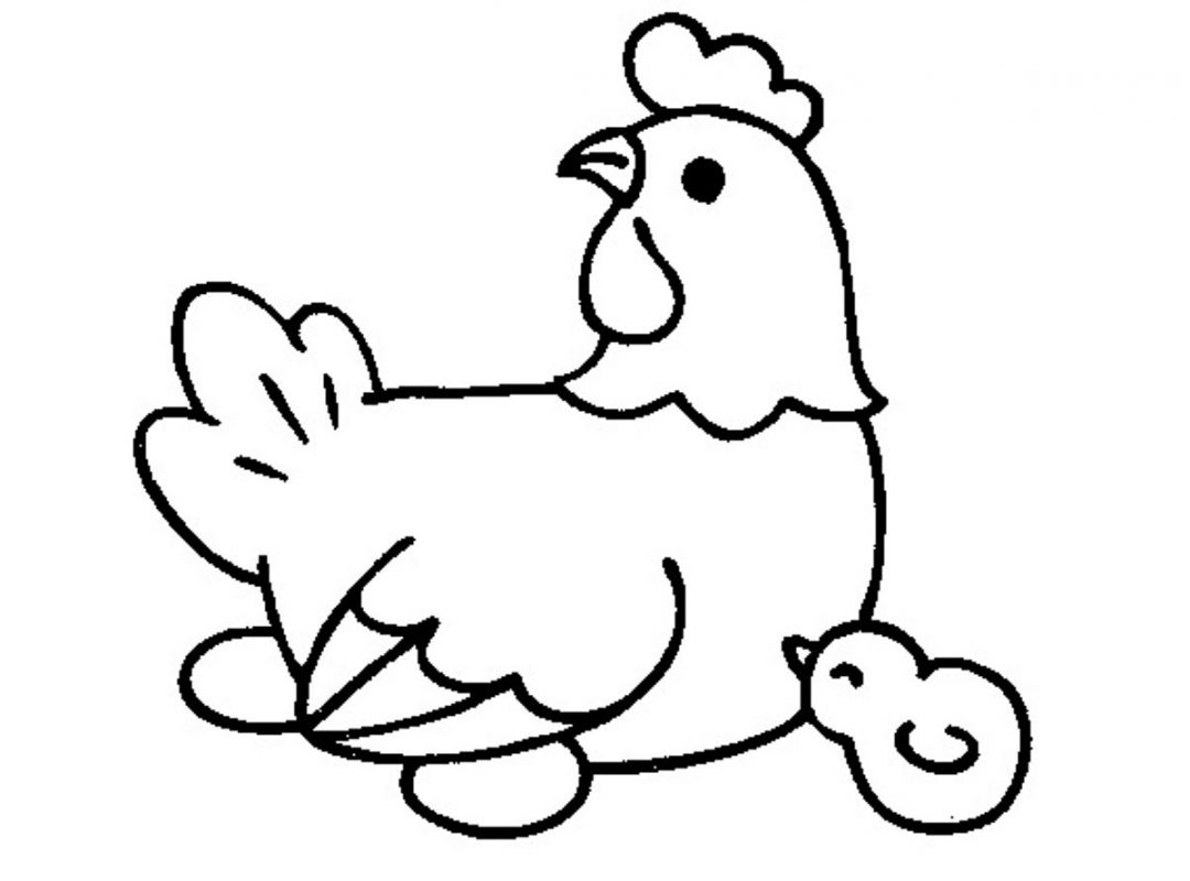 Cute Baby Chicken Coloring Pages Coloring Pages