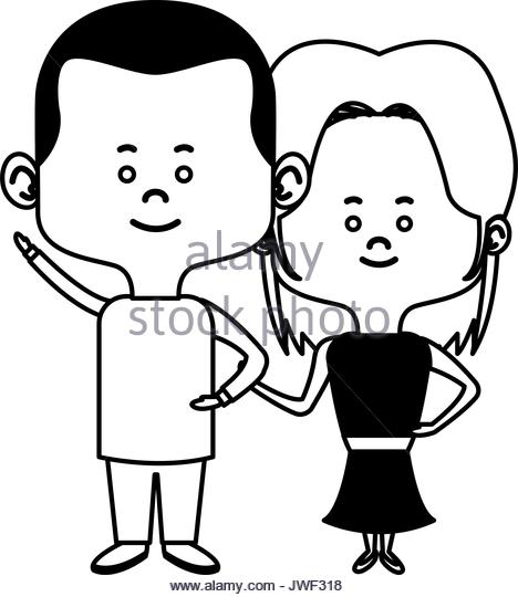 Cute Couple Cartoon Drawing at GetDrawings | Free download