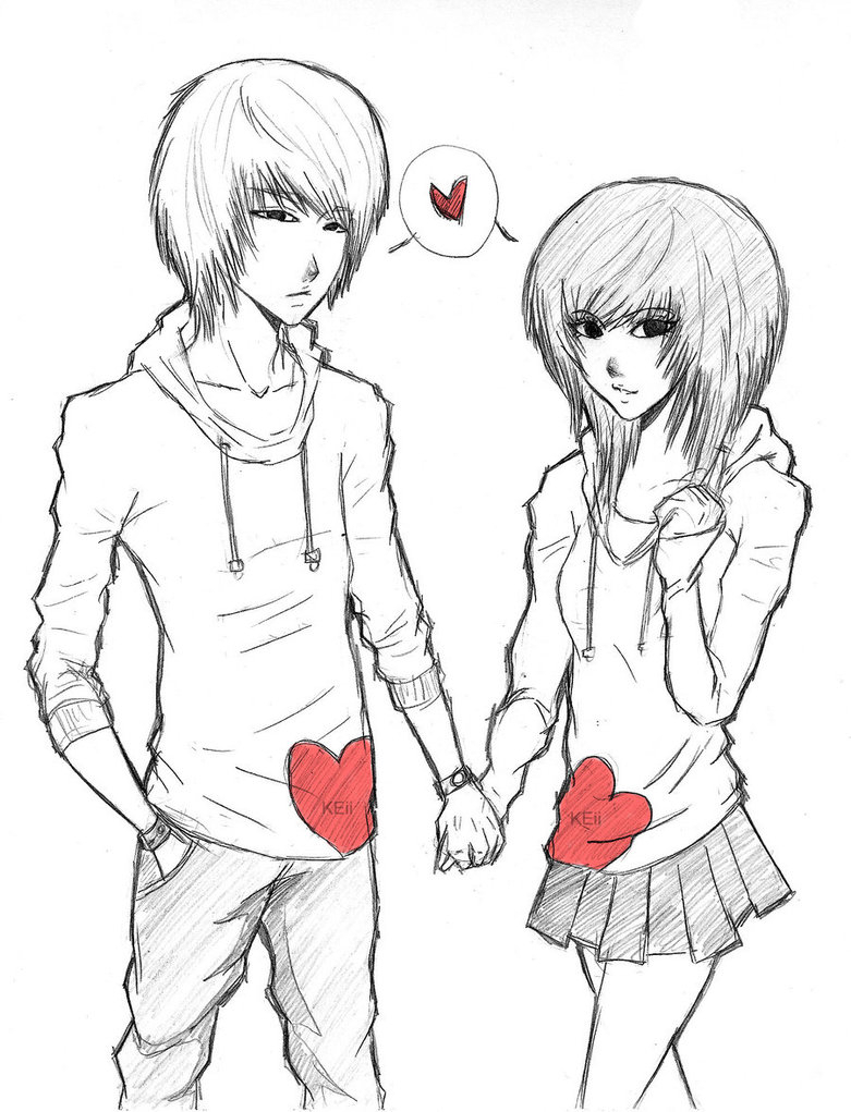 Cute Couple Drawing Tumblr at GetDrawings | Free download