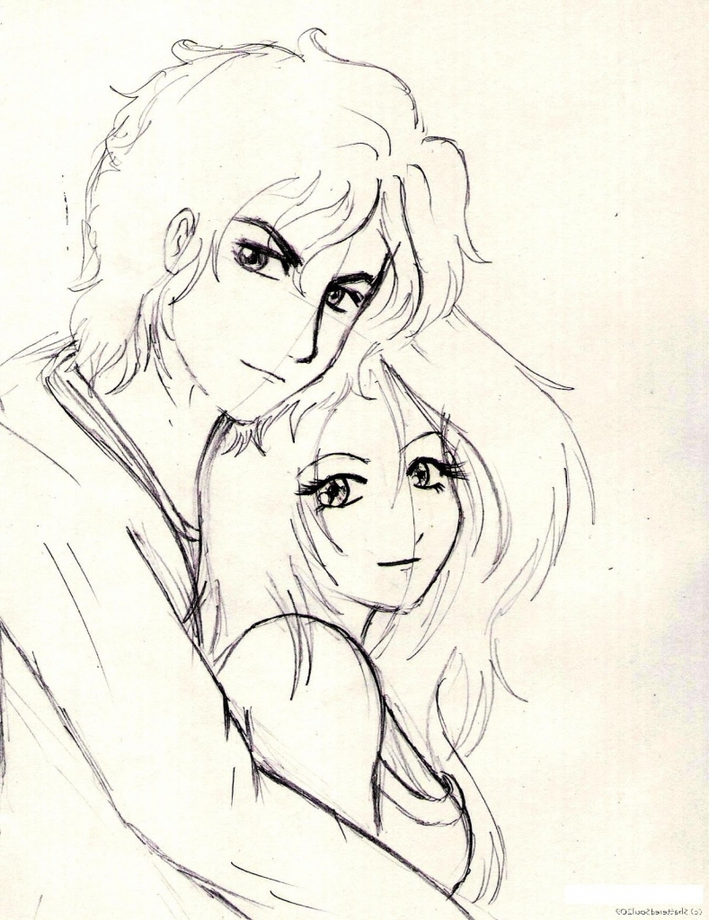 Cute Couple Pencil Drawing at GetDrawings | Free download