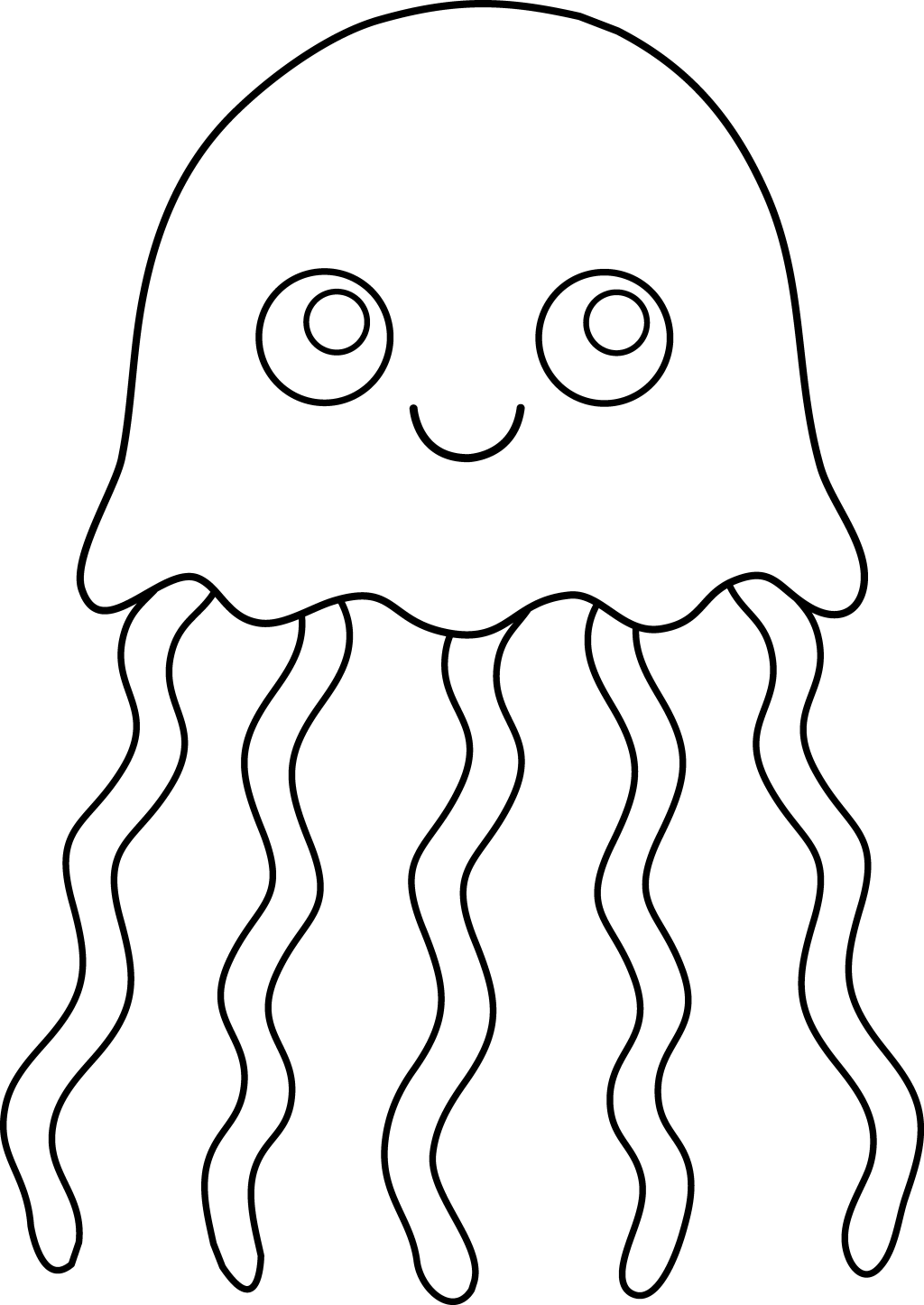 Cute Jellyfish Drawing at GetDrawings Free download