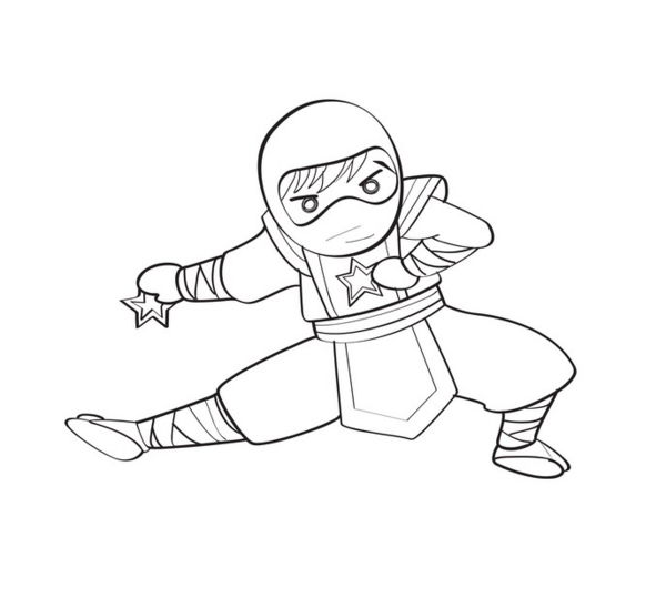 baby ninja drawing